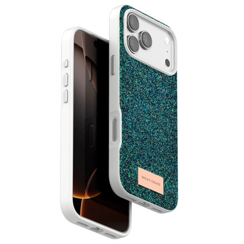 Onegif İphone 17 Bright Simli Kapak - Koyu Yeşil