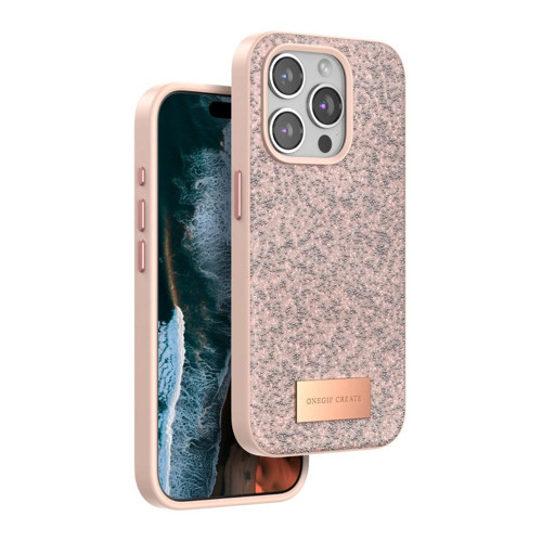 Onegif İphone 14 Bright Simli Kapak - Pembe