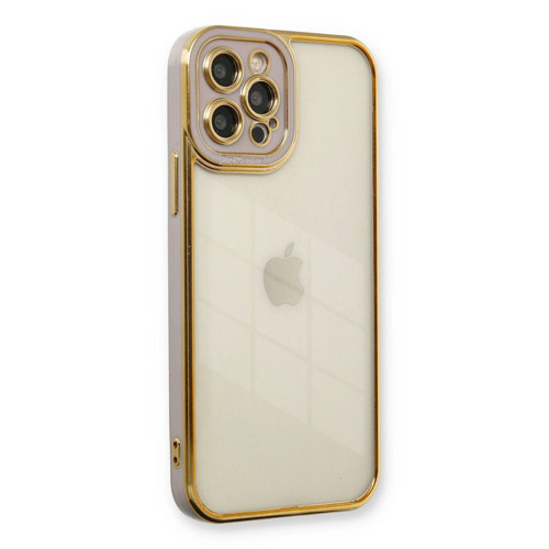 İphone 12 Kılıf Liva Lens - Lila