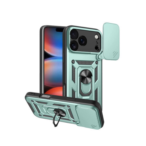 İphone 17 Pars Lens Yüzüklü - Yeşil