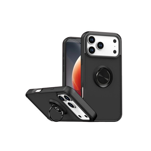 İphone 17 Montreal Yüzüklü Kapak - Siyah