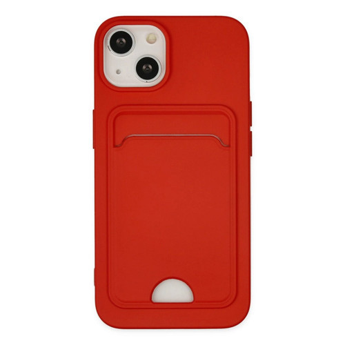 İphone 14 Kılıf Kelvin Kartvizitli - Kırmızı