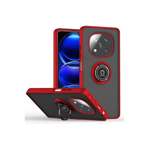 Note 14 4G Kılıf Montreal Yüzüklü Kapak - Kırmızı