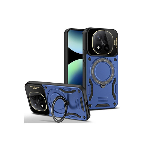 Note 14 5G Kılıf Joy Lens Standlı Kapak - Lacivert