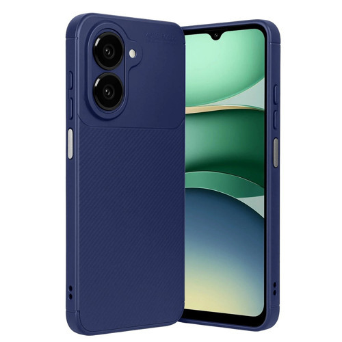 Galaxy A07 4G Auto Fus Karbon Kapak - Lacivert