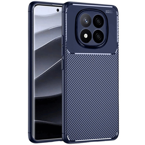 Note 14 5G Kılıf Auto Fus Karbon Kapak - Lacivert