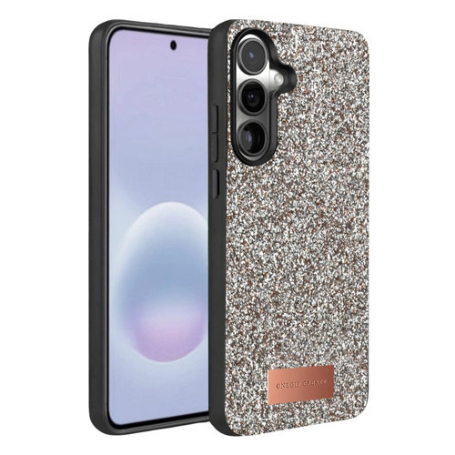 Onegif Galaxy A37 5G Bright Simli Kapak - Gümüş