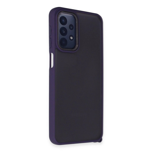 Galaxy A23 4G Kılıf Elegant Kapak - Derin Mor
