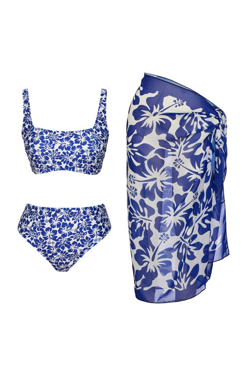 Pareolu Straplez Askılı Bikini Takım