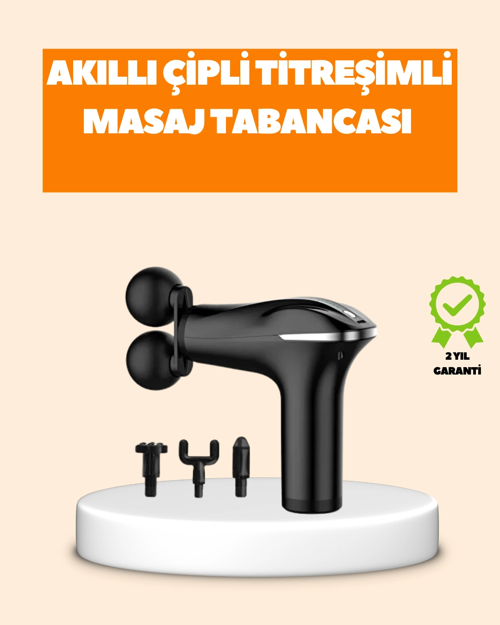 Titreşimli Masaj Aleti Şarjlı Masaj Tabancası Spor Sonrası Kas Gevşetici