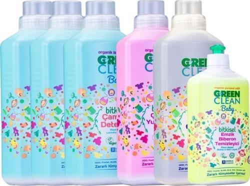 Baby Çamaşır Deterjanı 1 Lt. 3 Adet + Yumuşatıcı 1 Lt. Leke Çıkarıcı 1 Lt. Emzik Bi