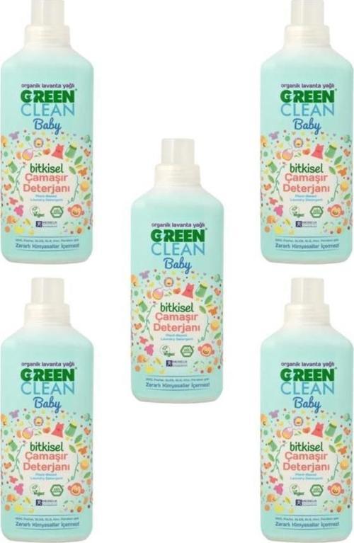 Organik Lavanta Yağlı Baby Bitkisel Çamaşır Deterjanı 1000 ml - 5'li