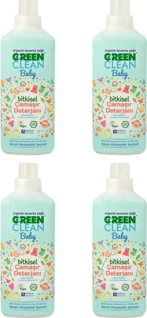Organik Lavanta Yağlı Baby Bitkisel Çamaşır Deterjanı 1000ml 4'lü