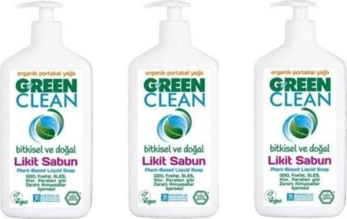 Organik Portakal Yağlı Likit Sabun 500 Ml 3'Lü Set
