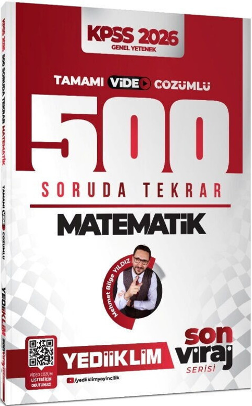 2026 KPSS Matematik Son Viraj Serisi Tamamı Video Çözümlü 500 Soruda Genel Tekrar Kampı Yediiklim