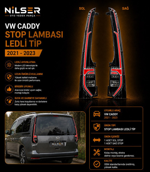 Vw Caddy Stop Lambası Ledli Tip 2021-2023 2K7945208E