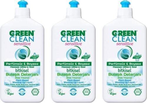 Sensitive Bitkisel Bulaşık Deterjanı 3 x 500 ml