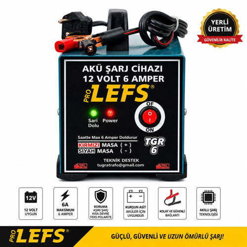7 AMPER Akü Şarj Cihazı 72 Ampere Kadar Şarj Eder