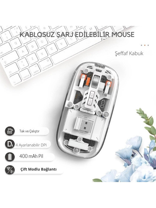 Wireless Mouse (Beyaz 501 Bt - Zr1133)