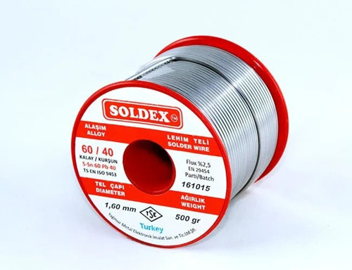60-40 Lehim Teli 500 Gr 1.6 Mm - Sn:60 / Pb:40