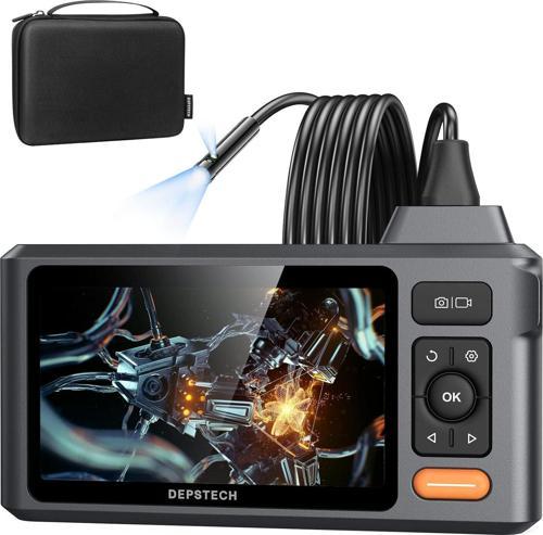 1080P Çift Lensli Endoskop Kamera,  5 Inc Ekran - 1.5m Kablo - 7.9mm