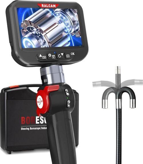 4.3 Inc LCD Ekran, 8.5mm Eklemli Borescope Muayene Kamerası - 1m