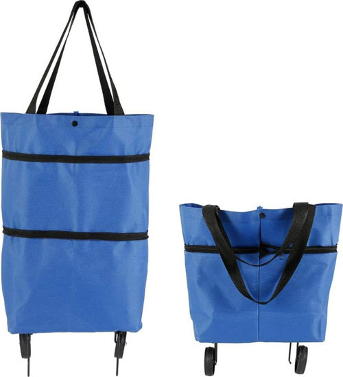 TEKERLEKLİ KATLANABİLİR PRATİK PAZAR ÇANTASI