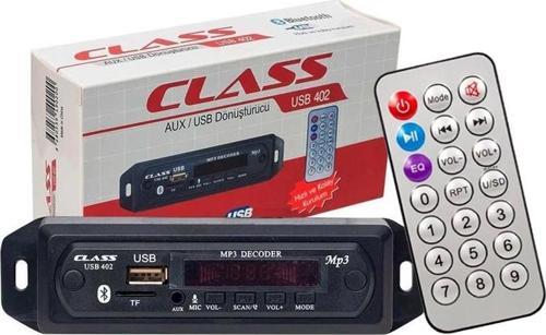 CLASS USB-402 BLUETOOTH/AUX USB/SD/MMC MIKROFONLU KUMANDALI OTO TEYP ÇEVİRİCİ DİJİTAL PLAYER
