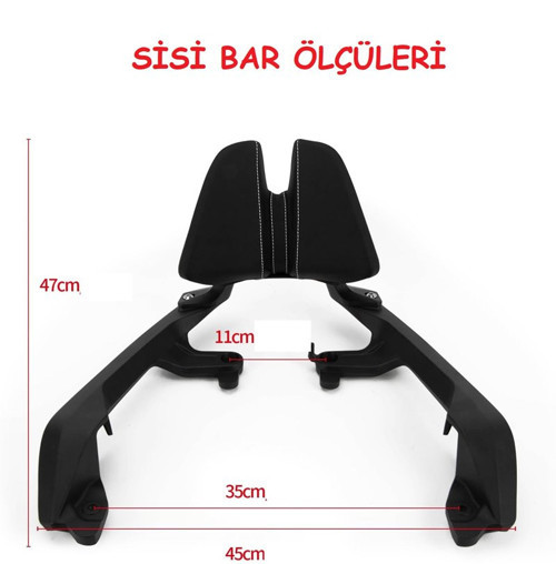 Honda X-Adv 750 Sırt Dayama Sissy Bar Supermoto
