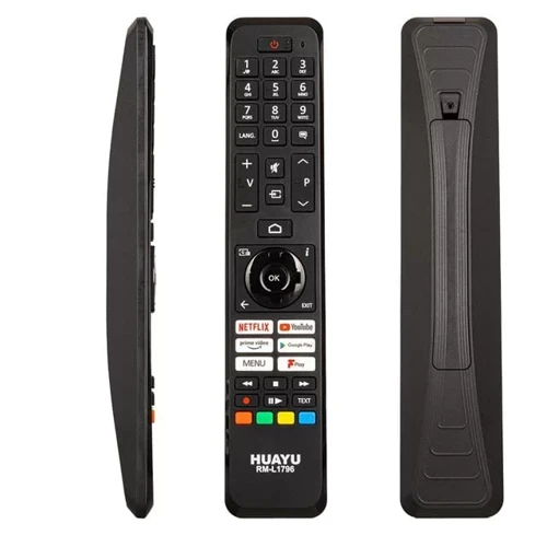 Huayu Rm-L1796 Netflix-Youtube-Prime Video-Google Play- Menu-Tv3 Play Tuşlu Universal Lcd Led Tv Kum