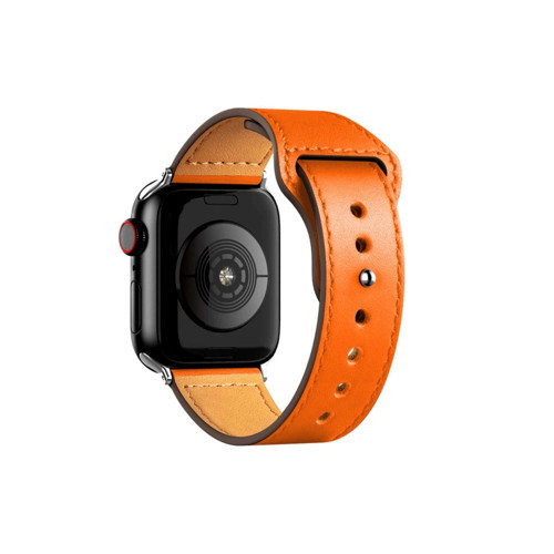 Apple Watch 38Mm Kr415 Luaz Deri Kordon (Saat Değildir) - Turuncu