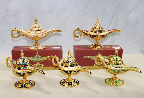 Mineli Metal Alaaddin Lambası Model 5