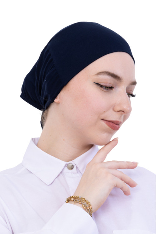 Pratik Bone Pamuklu Tesettür İç Bone, Başörtüsü İçin Hazır Viskon Şapka, Namaz Günlük Kullanım İçin