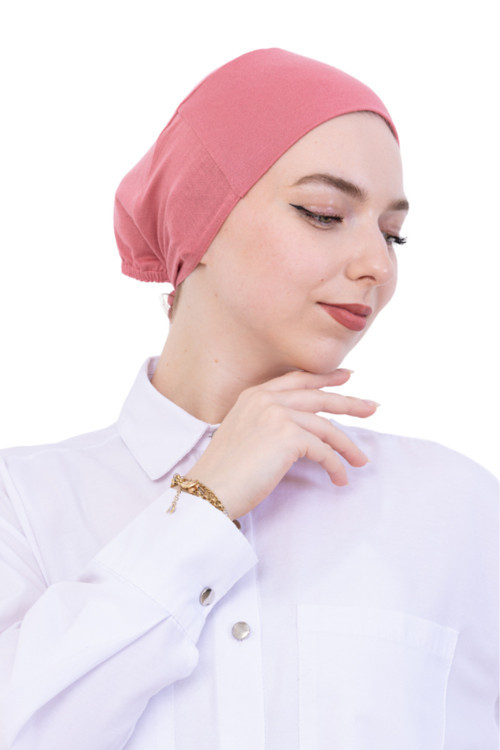 Pratik Bone Pamuklu Tesettür İç Bone, Başörtüsü İçin Hazır Viskon Şapka, Namaz Günlük Kullanım İçin