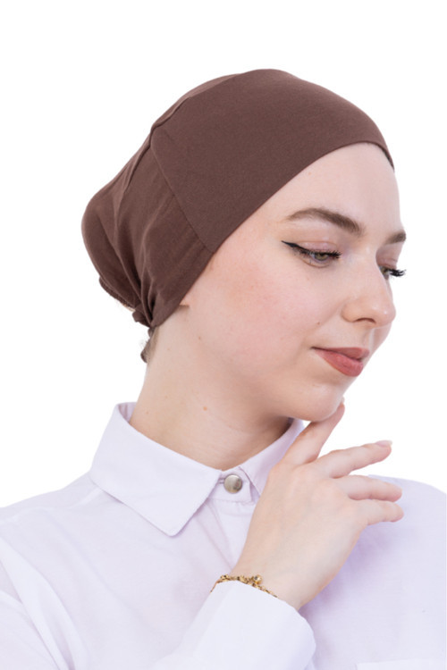 Pratik Bone Pamuklu Tesettür İç Bone, Başörtüsü İçin Hazır Viskon Şapka, Namaz Günlük Kullanım İçin