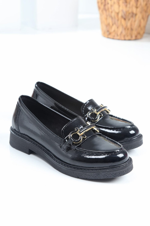 Gold Toka Rugan Loafer Siyah 37
