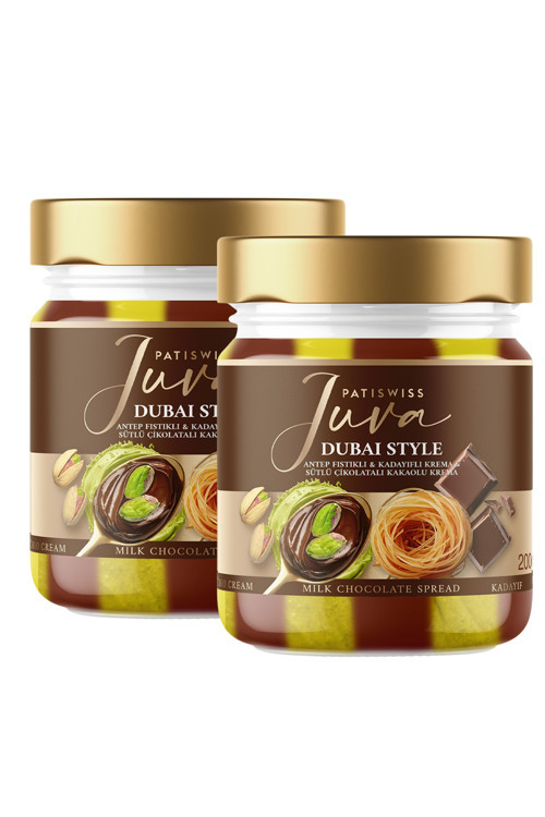 Sütlü Çikolatalı Antep Fıstığı Kreması – Juva Dubai Style, 200G x 2 Adet