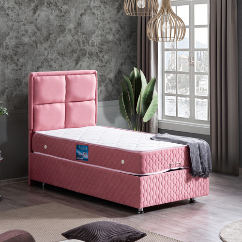 Grand İkili Set, Grand Tek Kişilik Baza Başlık Seti - Pembe
