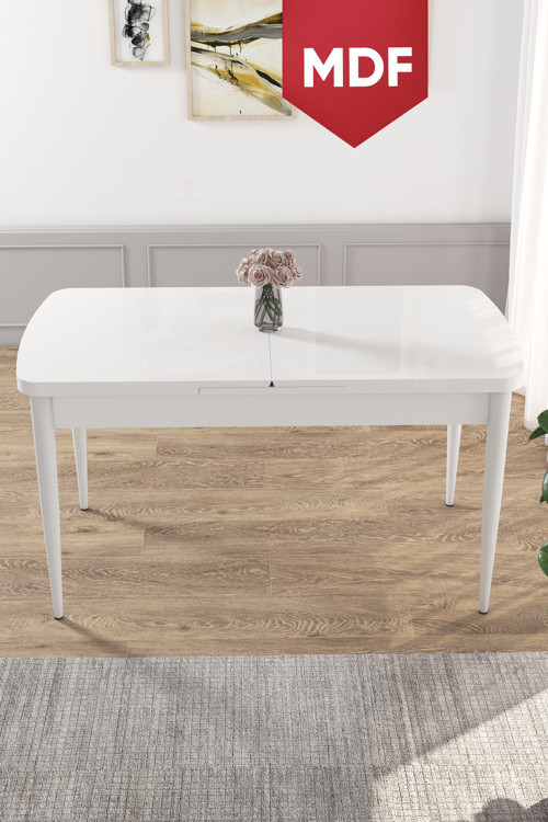 Concept Kor Serisi 70X114 Mdf Beyaz Açılabilir Mutfak Masası