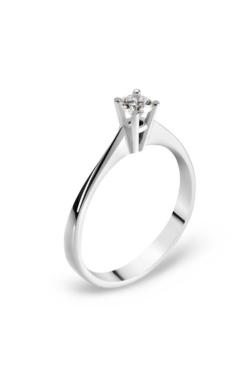 H color 0.17 Carat Pırlanta Altın Tektaş Yüzük bd63h