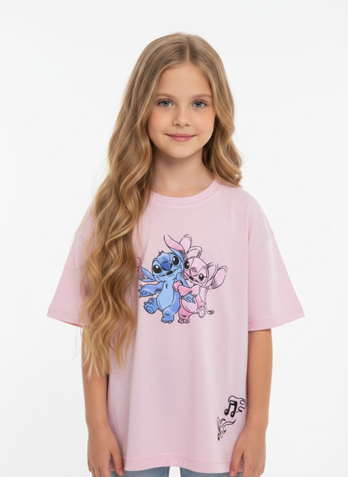 Stitch Kız Çocuk Tişört