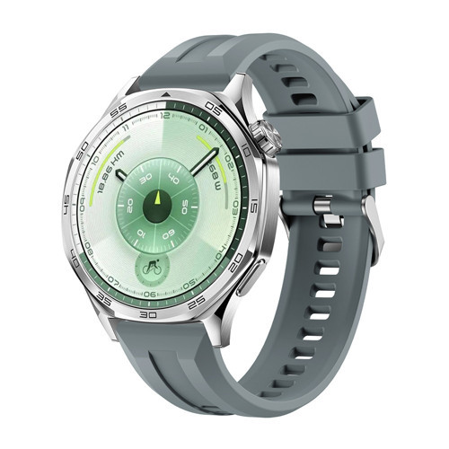 Xiaomi Amazfit Gtr 47Mm Uyumlu Kordon 22Mm Silikon Rahat Ve Şık Tasarım Koyu Gri