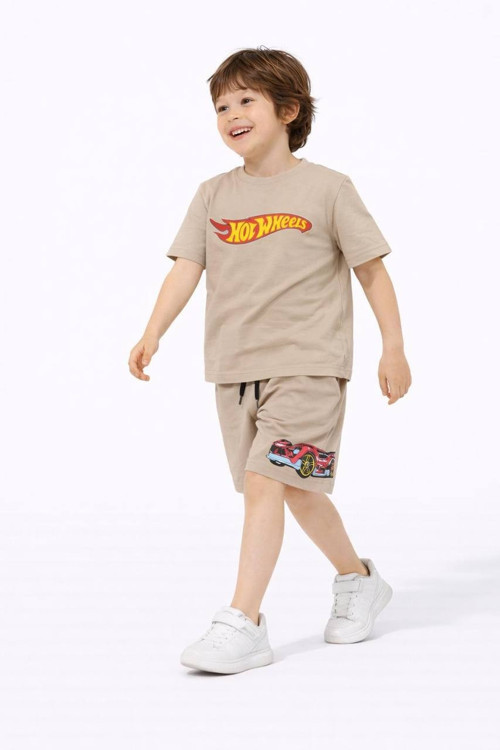 ERKEK ÇOCUK HOT WHEELS MODELLİ PAMUK ŞORTLU TAKIM