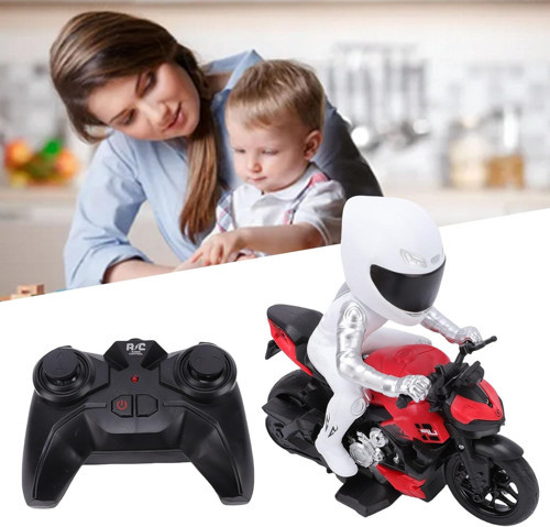 Uzaktan Kumandalı Hızlı Işıklı Şarjlı Motorsiklet 1/10 21 CM