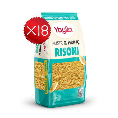 Mısır ve Pirinç Risoni Makarna 400 g x18