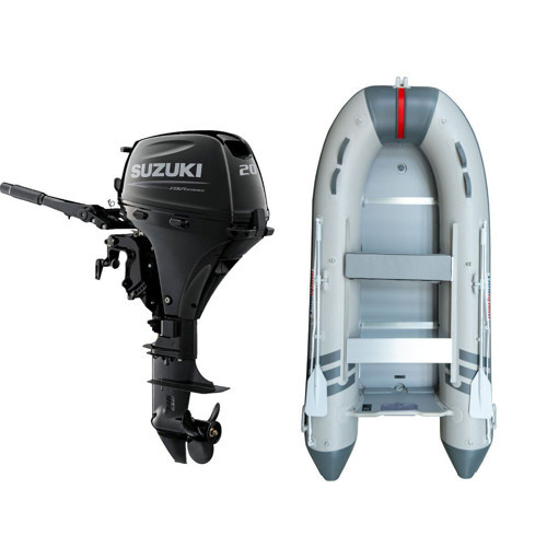 4.00 Ahşap Taban Şişme Bot + Suzuki 20 HP Deniz Motoru