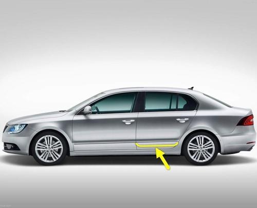 Skoda Superb 2 2014-2015 Sol Arka Kapı Krom Çıtası 3T0853753