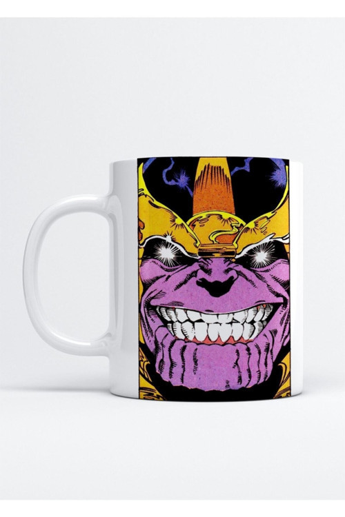 Thanos Çizgi Roman Baskı Porselen Kupa Bardak