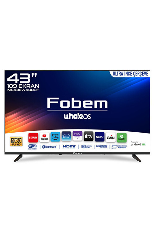 Ml43Ew4000F 43’’ 109Cm Ekran Full Hd Whale Os Smart Tv Dahili Uydu Alıcılı Ultra Ince Çerçeve