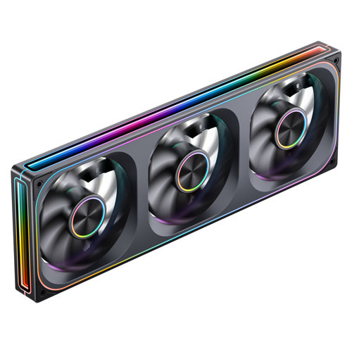ZA-360 fan, PWM, ARGB - 360mm, siyah Düz Bıçak Siyah